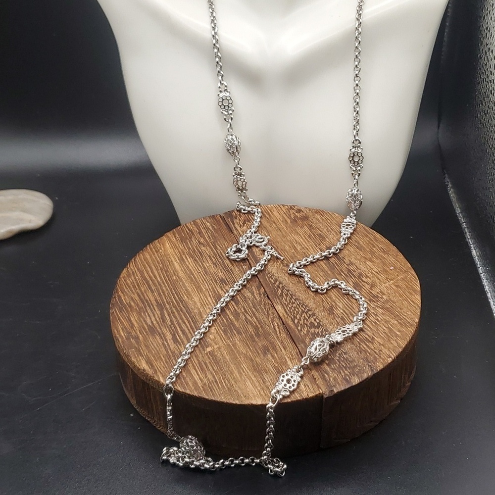 Victorian‎ lattice chain necklace N3307